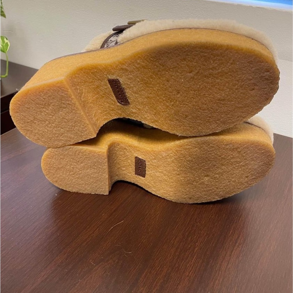 Mint!! Coach Dylan Shearling Clog. Worn just once. Absolutely beautiful. - Picture 5 of 7